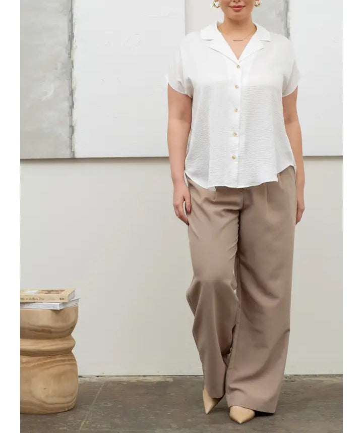 Curvy Anne Button Top