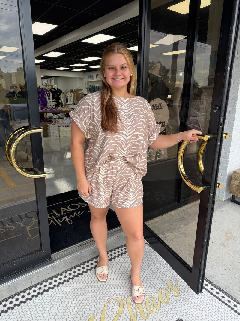 Vanessa Animal Print Set
