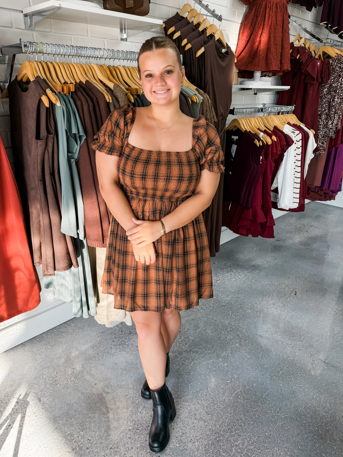 Paige Plaid Dress