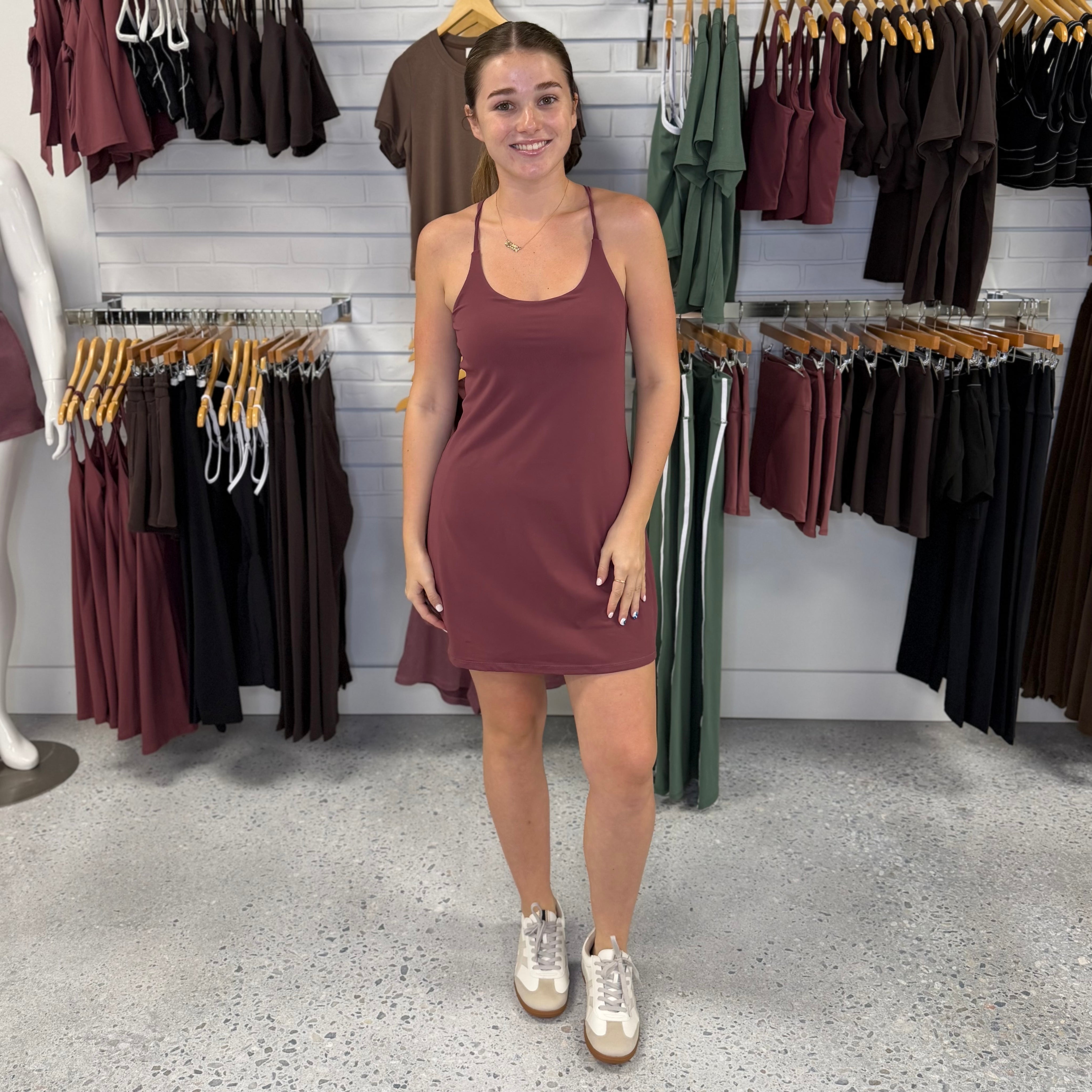 The Remi Active Dress Rosewood