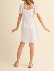 Sweet Eyelet Tween Dress