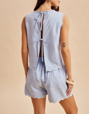 Palm Breeze Embroidered Set