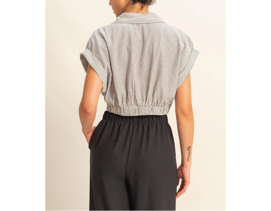 Serinity Stripped Crop Top