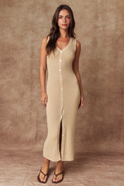 Scarlet Sculpt Midi Dress