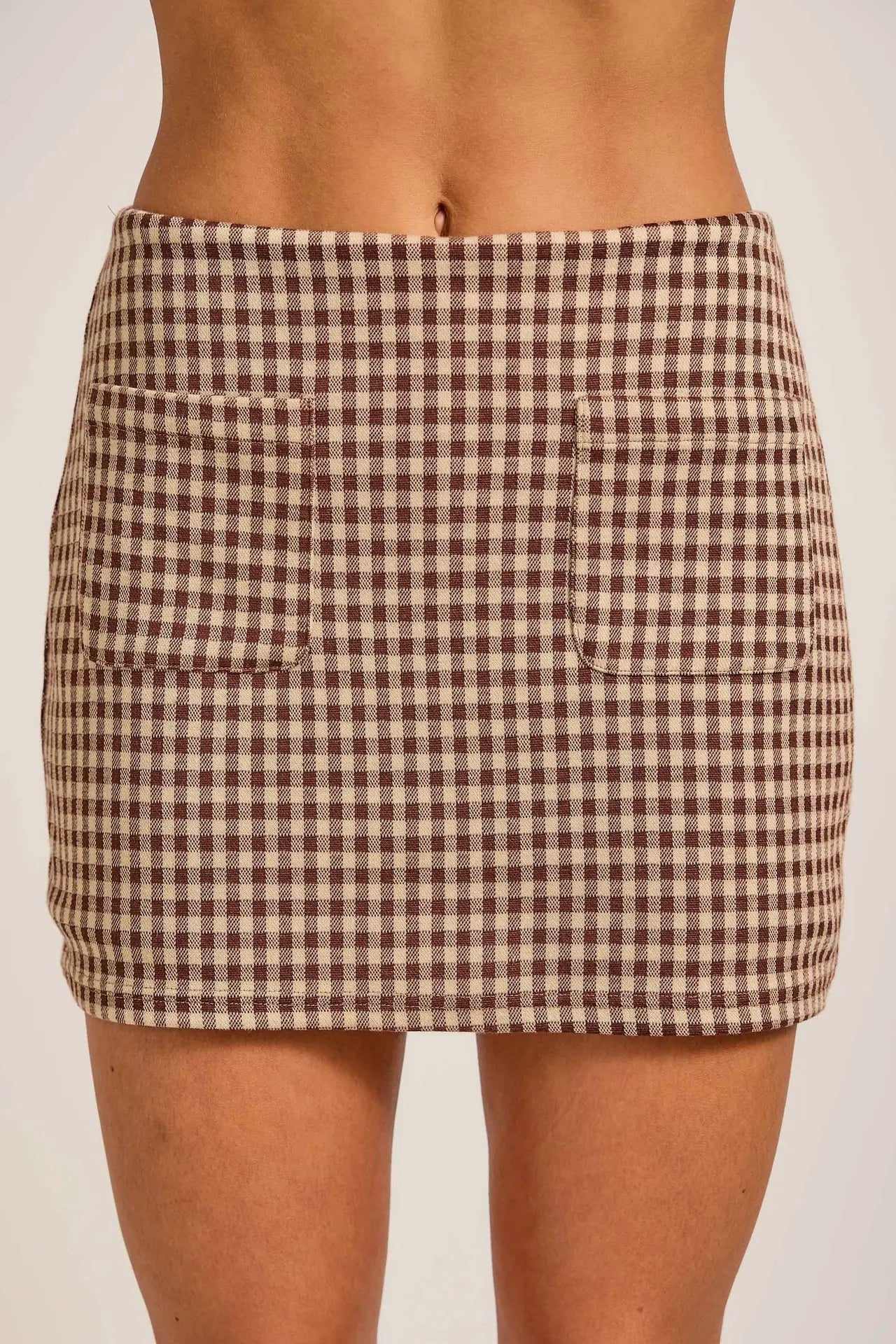 The Maple Gingham Skort