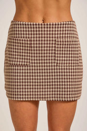 The Maple Gingham Skort