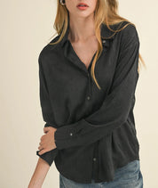 Veda Button Down Top