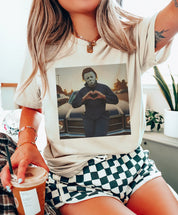 Micheal Myers Heart Graphic Tee