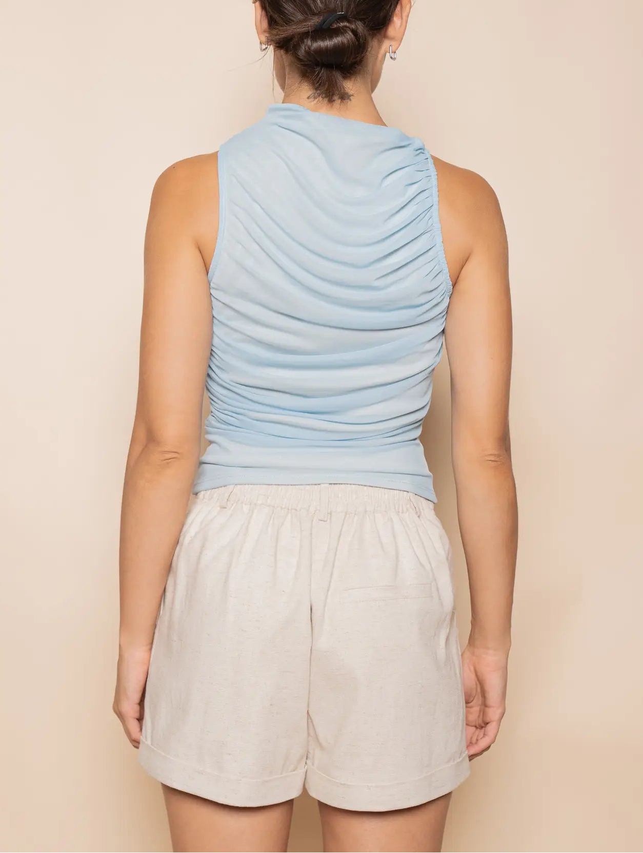 Snatched & Sheer Tank Blue