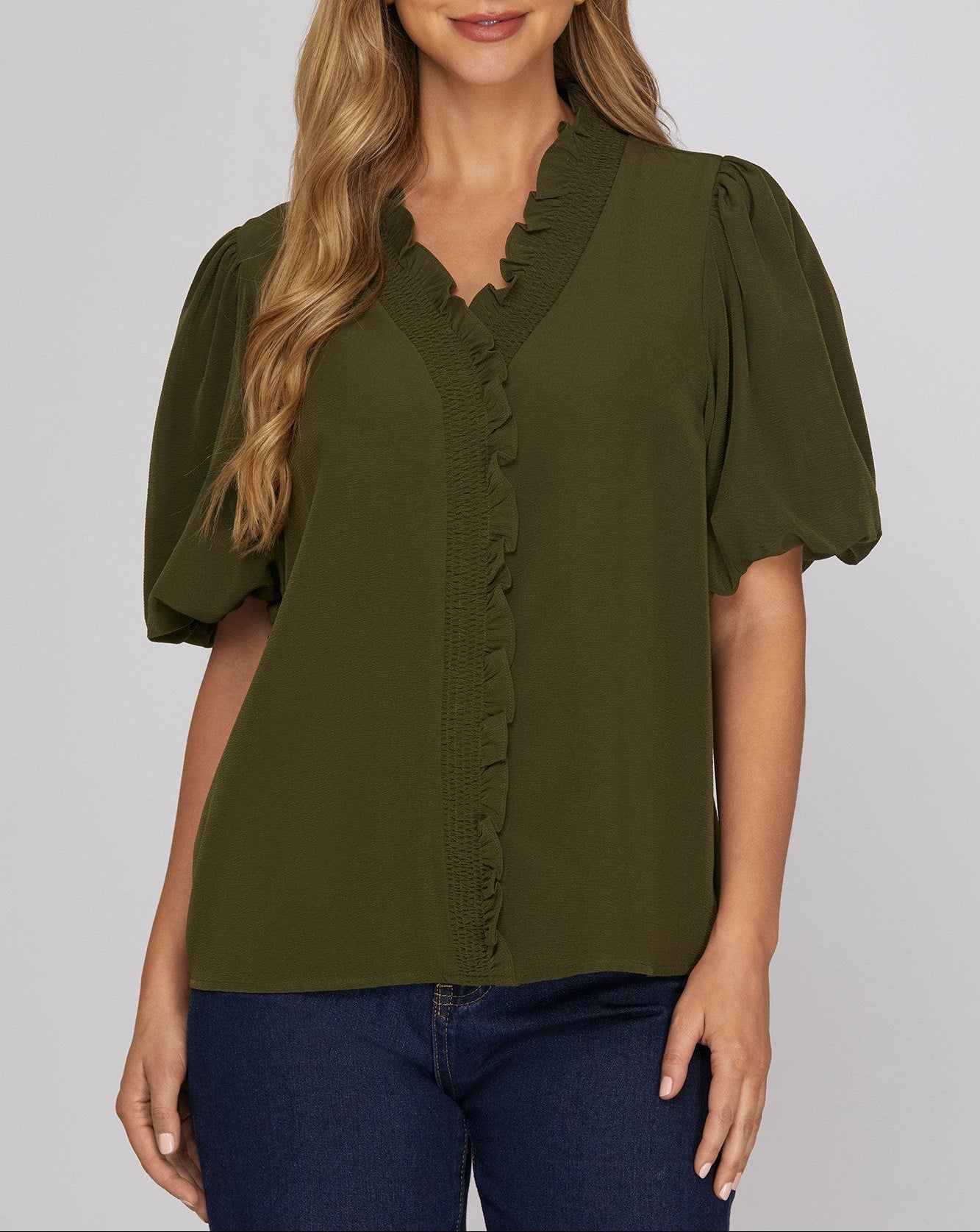 The Everly Ruffle Top