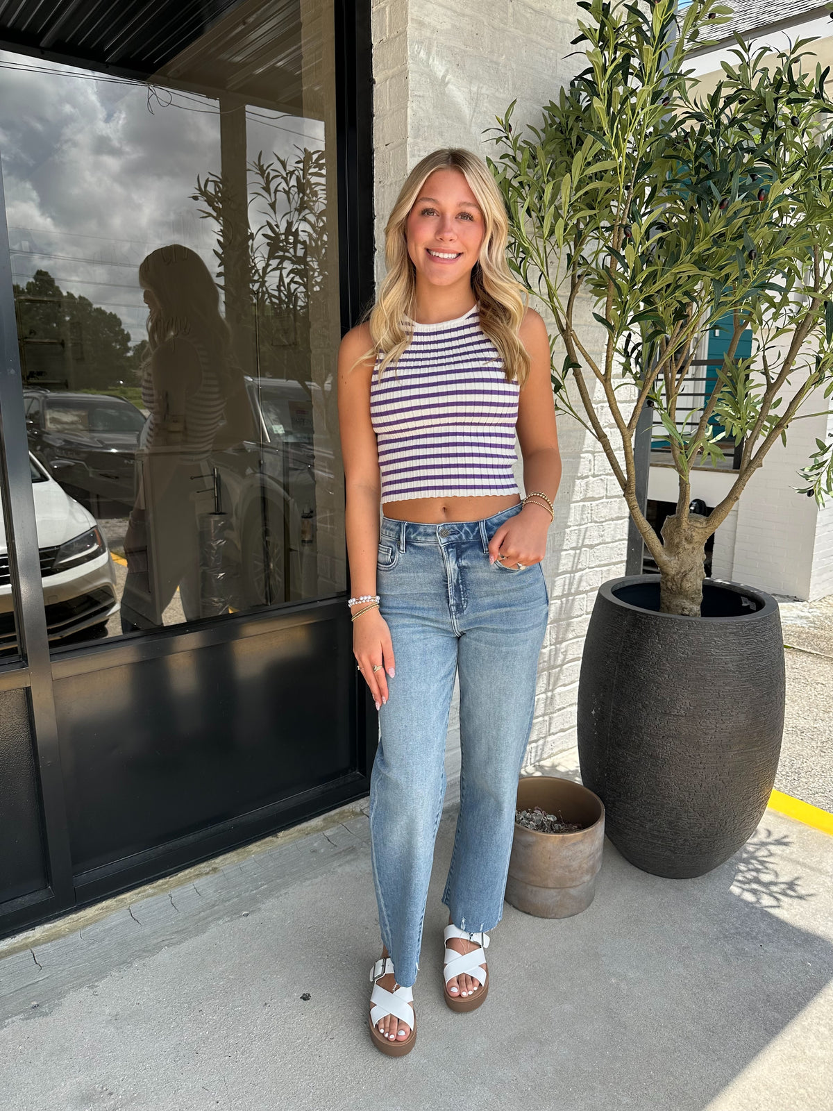 Alani Striped Top