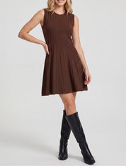 The Brown Sweater Mini Dress