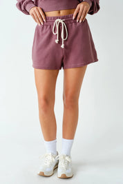 Vail French Terry Lounge Shorts Rosewood