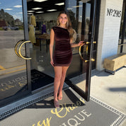 The Chocolate Kiss Mini Dress