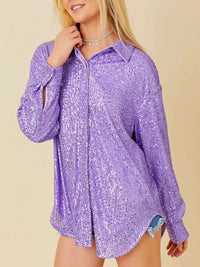 Mardi Gras Sequin Top