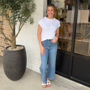 The Wren Sweater Top White