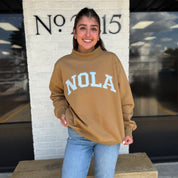 Nola Varsity Mockneck Sweatshirt
