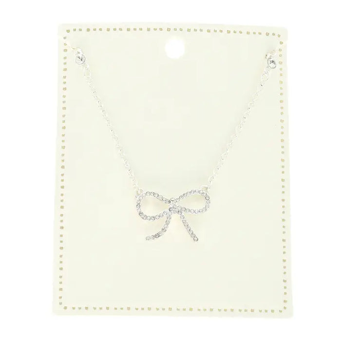 Bow Pendant Necklace