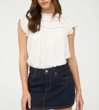 Lainie Lace Trim Top