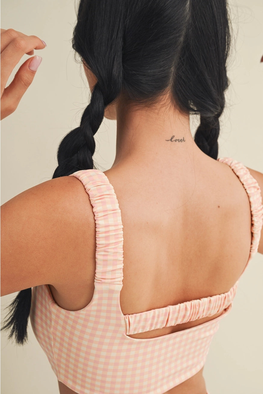 Picnic Perfect Sports Bra Peach