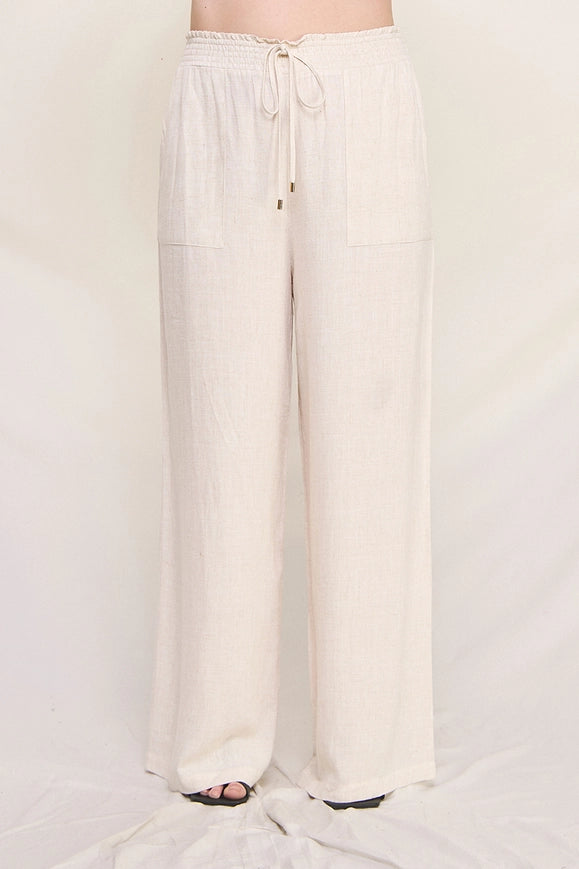 Curvy Lillian Linen Pants