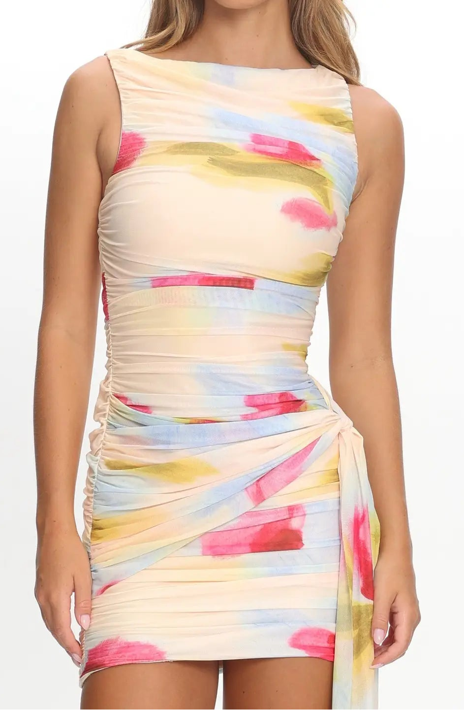 Celeste Watercolor Mini Dres