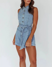 Weekend Muse Denim Romper