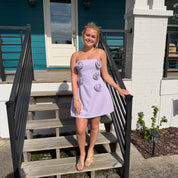 Lavender Bloom Mini Dress