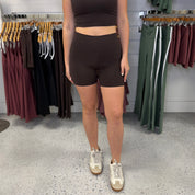 Venice Contour Biker Shorts Coffee Bean
