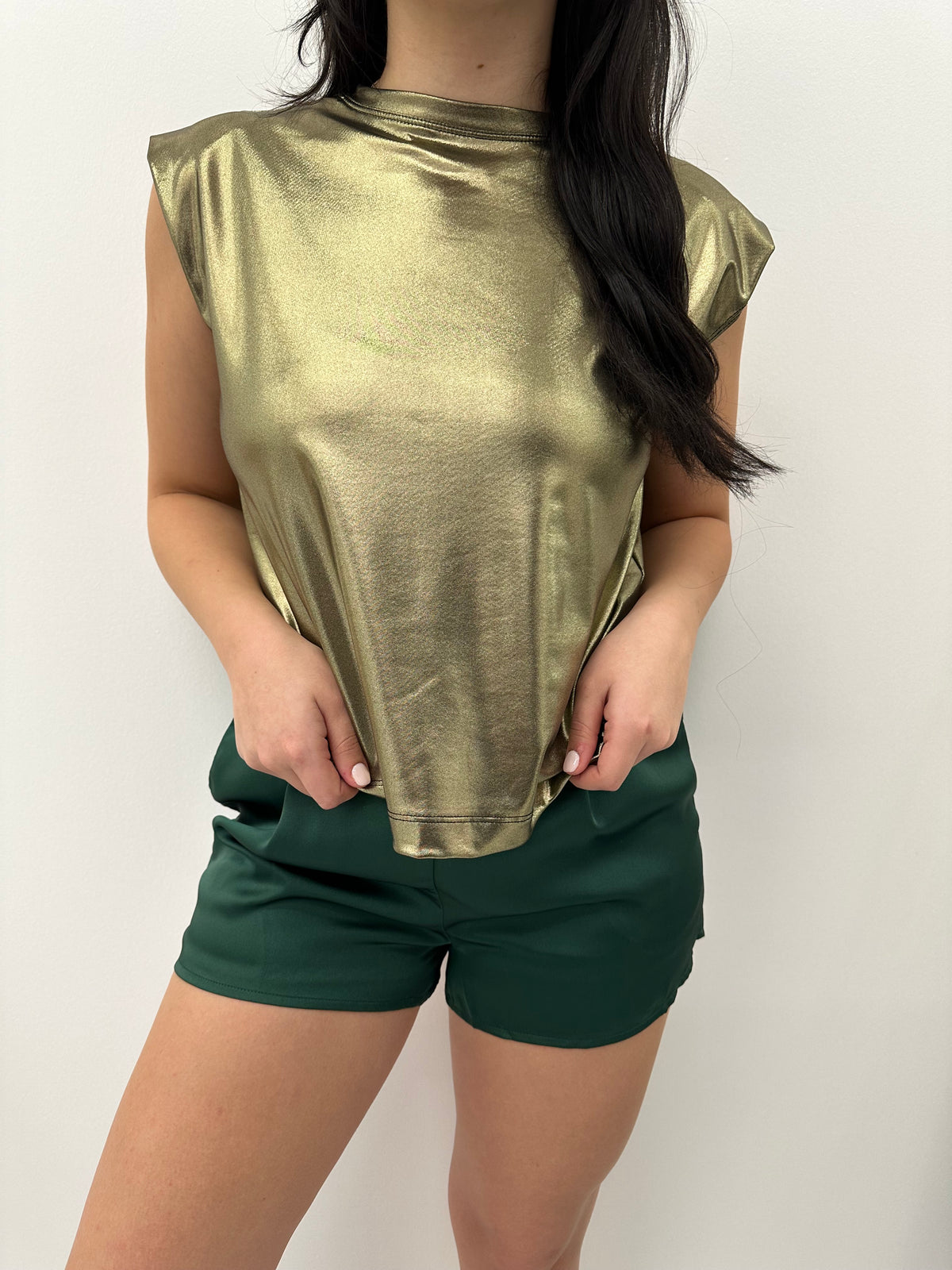 Blossom Metallic Top