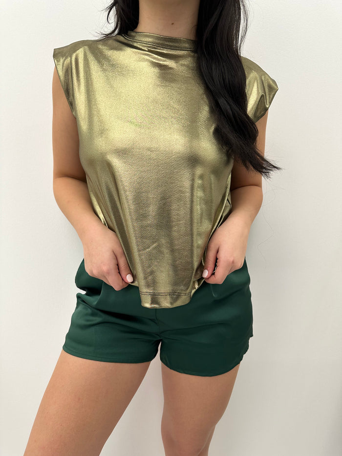 Blossom Metallic Top