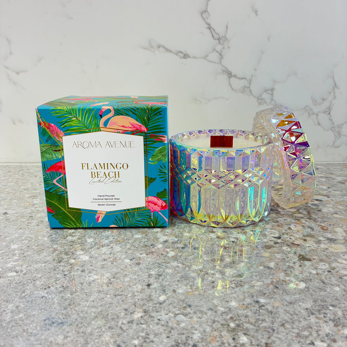 Aroma Avenue Flamingo Beach 7oz Candle