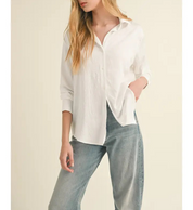 Veda Button Down Top