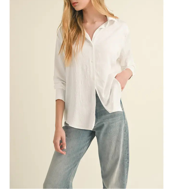 Veda Button Down Top