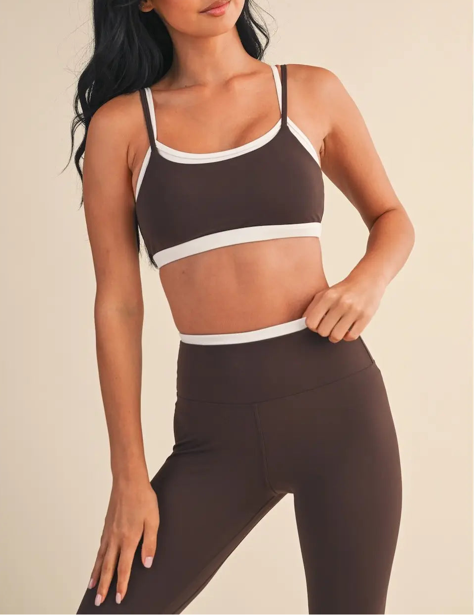 Layered Luxe Sports Bra Mocha