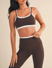 Layered Luxe Sports Bra Mocha