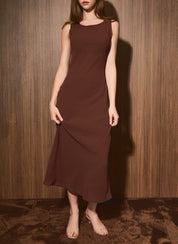 The Marlowe Midi Dress Brown