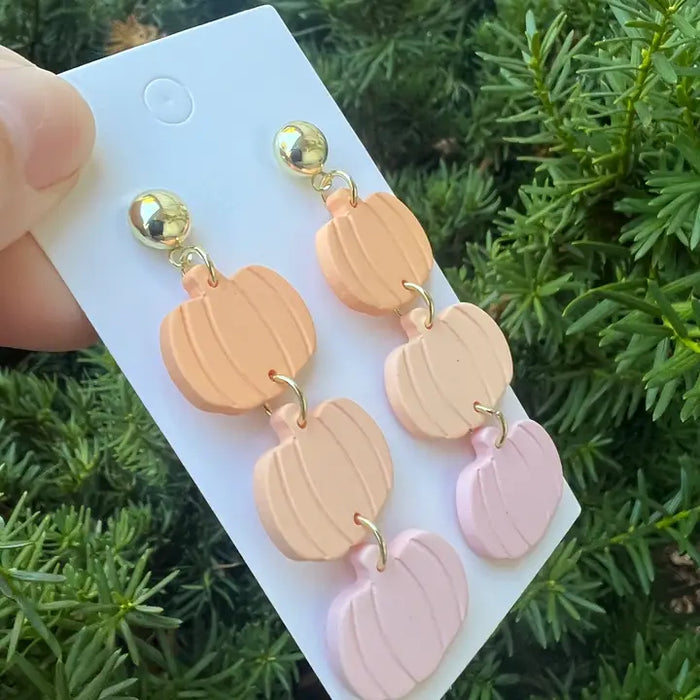 Pumpkin Ombre Acrylic Earrings