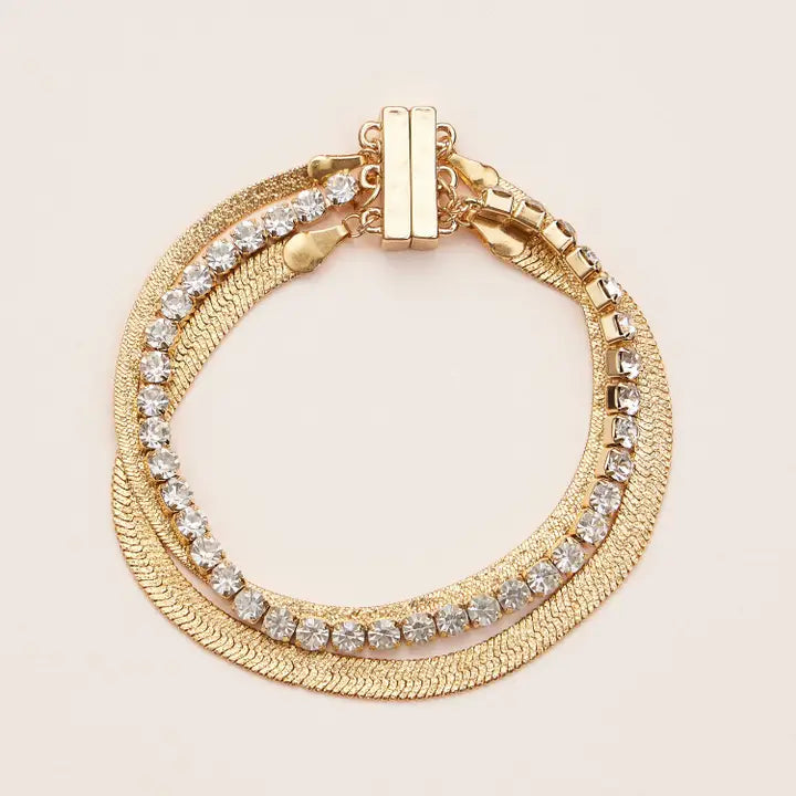 Crystal Multi-Layered Bracelet