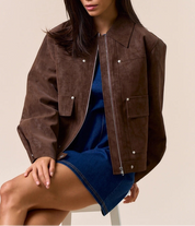 Farah Faux Suede Jacket