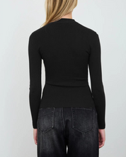 The Kendall Mock Neck Black