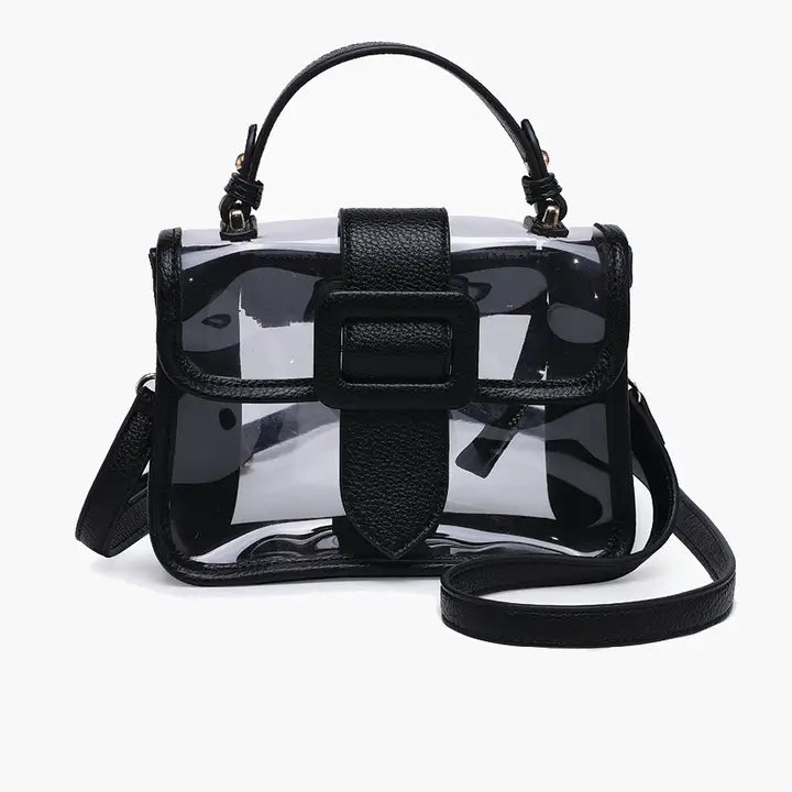 Toni Black Clear Crossbody Bag