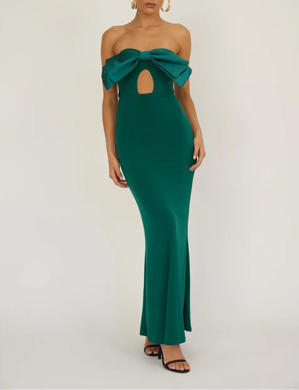Adalee Bow Maxi Dress