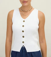 Clarissa Ribbed Vest