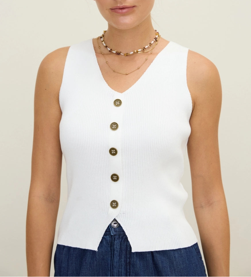 Clarissa Ribbed Vest
