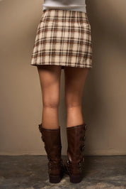 Polly Plaid Mini Skirt