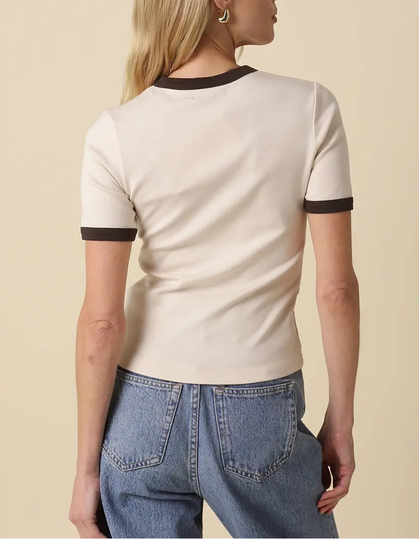 Ivy Crewneck Tee Ecru