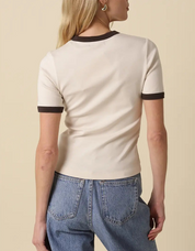 Ivy Crewneck Tee Ecru