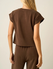 Chocolate Brown Lounge Top