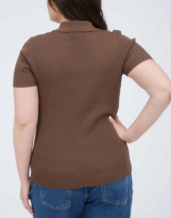 Curvy Cover Knit Top